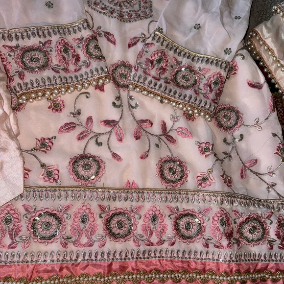 Women’s brand new Indian Punjabi suit outfit size extra small light pink stylish - Picture 5 of 6